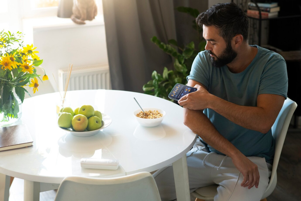 Best and Worst Foods for Diabetes: What to Eat and What to Limit 27 diabetic man checking glucose patch sensor 23 2150766868